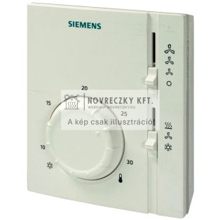 RAB31.1 Mechanikus fan-coil termosztát 4-csöves, 230V, hűtés/szellőzés/fűtés, 3-fokozatú kézi vent.