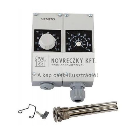 Hőmérséklet szabályozó/biztonsági hőmérséklet korlátozó, 15...95°C / 110°C, 700 mm kapilláriscső