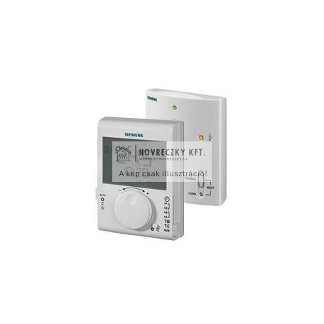 RDJ100RF/SET Napi programozású, rádiófrekvenciás szobatermosztát, elektronikus forgatógombbal