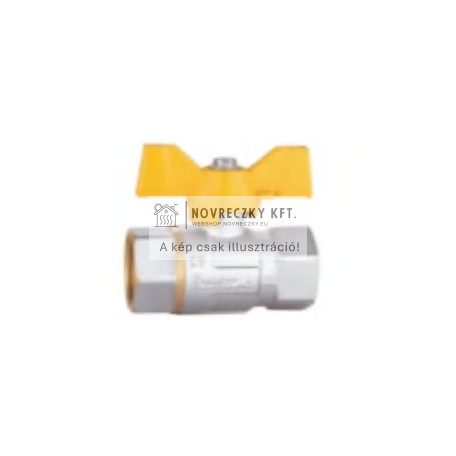 Gáz golyóscsap pillangó karos 1" BB eco