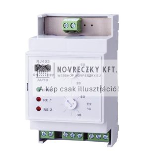   RJ403 Két fokozatú hőmérséklet kapcsoló, szivattyúvezérlésre, 230V, 20...80°C, IP20