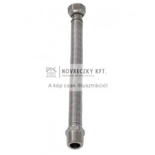 Nyújtható rozsdamentes acél (INOX) víz flexi cső 1"KB x 220-420mm