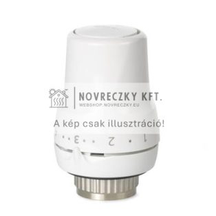 RTN51G Termosztatikus szelepfej M30 x 1,5 mm, 0 - 28 °C, fényes fehér