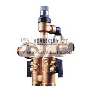 SG160SD-1/2AA biztonsági szelepcsoport 1/2", külső men+holl, 1,5..6bar, max40°C 6bar lefúvó+visszac