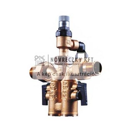 SG160SD-1/2AA biztonsági szelepcsoport 1/2", külső men+holl, 1,5..6bar, max40°C 6bar lefúvó+visszac
