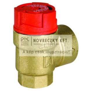 SM110-3/4A1.5 Biztonsági szelep, fűtésre, 1,5 bar, belépő oldal 3/4" BM, kilépő oldal 1" BM