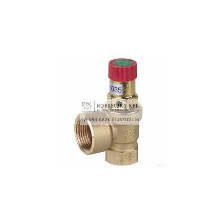 SM120-1/2B Biztonsági szelep, fűtési/solár rendszerekhez, 3 bar, 50kW, 1/2", BM, max.120°C
