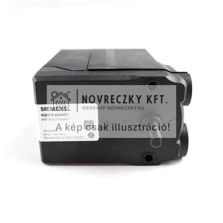 SQN75.424A21 Elektromos állítómotor 90°/12s, 2,5 Nm, 2 segédkapcsoló, 2 relé, ház 115 mm, 230V AC