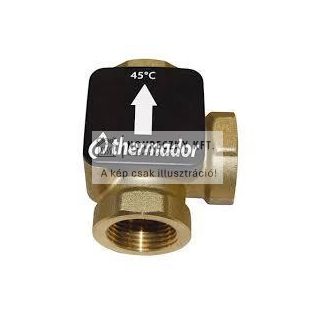 T2645 háromjáratú keverőszelep 1" fix. beállított 45C, BB, kvs=9