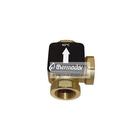 T2672 háromjáratú keverőszelep 1" fix. beállított 72C, BB, kvs=9