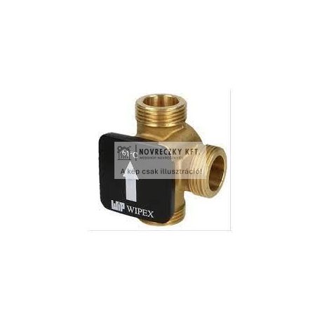 T3361 háromjáratú keverőszelep 1 1/4" fix. beállított 61C, BB, kvs=12 (kazánvédő)