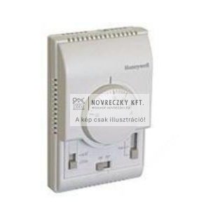 T6373B1064 analóg fan-coil termosztát 2 csöves rendszerhez on/off, vent1/2/3 (vent-cont/cycl)