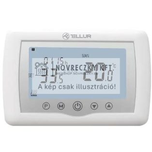 Tellur WiFi Smart vezeték nélküli termosztát gázkazánhoz, univerzális, mobil alkalmazással