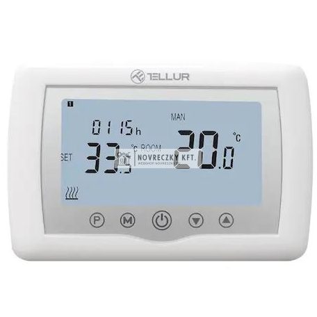 Tellur WiFi Smart vezeték nélküli termosztát gázkazánhoz, univerzális, mobil alkalmazással