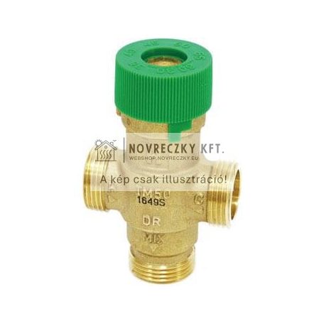 TM50-1/2E termosztatikus HMV keverőszelep, 3/4"-es KM, 30...60°C, PN10, 90°C, kvs=1,5