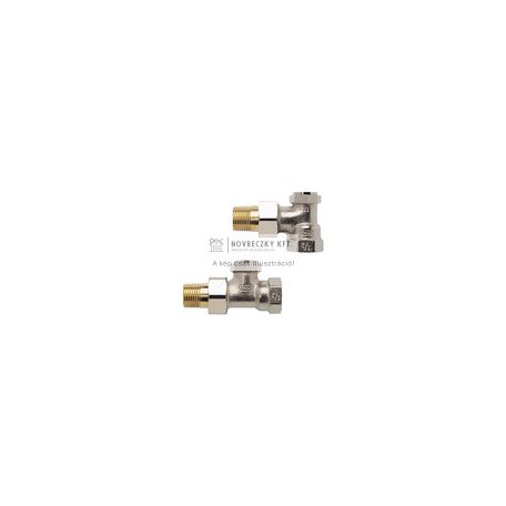 V2420D0020 radiátor visszatérő csavarzat, egyenes, Verafix-E, 3/4", kvs=1,8