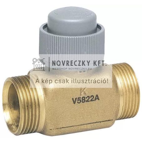 V5822A4000 1-utú nyit/zár szelep, KM, kónuszos, DN15, kvs=1,6, 120°C, PN16