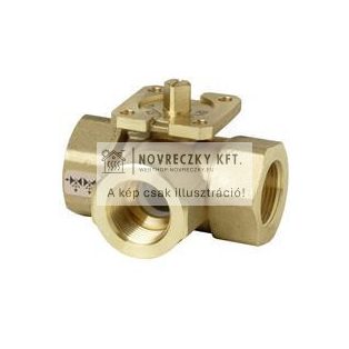 VBI60.20-9L Átváltó motoros golyóscsap, 3-járatú (L-portos) DN20, kvs=9m3/h, belső menet, PN40