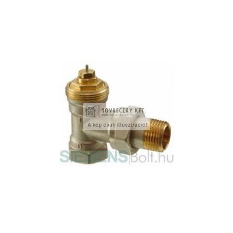 VEN110 Sarok radiátorszelep előbeállítási lehetőséggel, M30 x 1,5 mm, 3/8", DN10, kv=0,09-0,63
