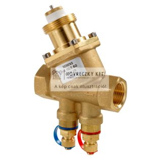 VPI46.20F1.4Q Nyomásfüggetlen (PICV) szabályozó szelep, mérőcsonkkal, DN20 BM, V=220-1330 l/h