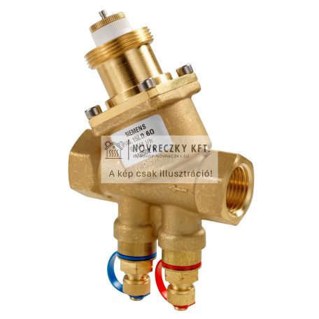 VPI46.20F1.4Q Nyomásfüggetlen (PICV) szabályozó szelep, mérőcsonkkal, DN20 BM, V=220-1330 l/h