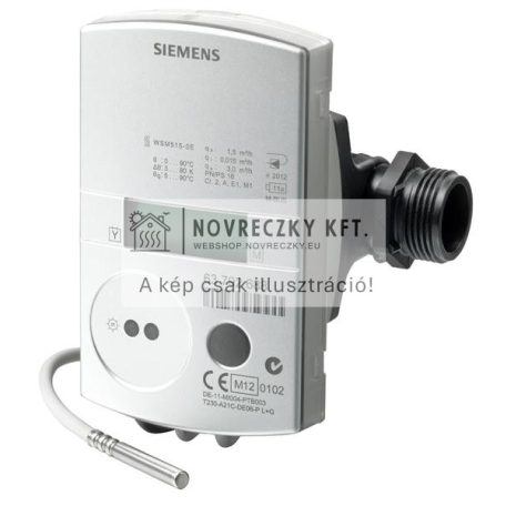 WSM525-BE Ultrahangos hőmennyiségmérő Qn=2,5 m3/h, fűtés, 130mm, PN16, DN20 G1", 11 éves, M-Bus