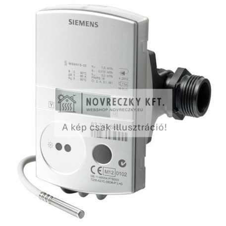 WSM525-BE/LG Ultrahangos hőmennyiségmérő Qn=2,5 m3/h, fűtés, 130mm, PN16, DN20 G1", 11 éves, M-Bus