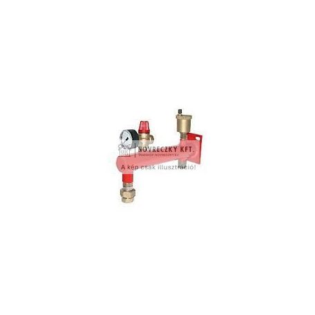 ZSMCI szerelő egység,3/8 " légtelen, 1/2" bizt.sz., manométer